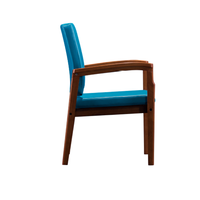 Fauteuil en bois massif pour salon avec pieds en bois massif, design OEM