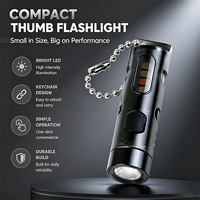 Senter Mini LED Multifungsi dengan Klip Pena, Senter Tangan Darurat Portabel USB Isi Ulang untuk Penggunaan Luar Ruangan