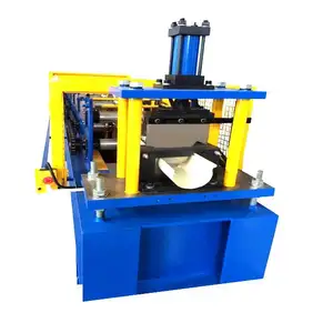 Hot Sale Construction Automatic Metal Steel Half Round Seamless Gutter Roll Former Flashing Ridge Capping Roll Forming Machine