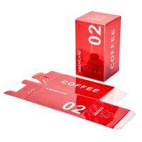 Boîte en plastique PVC/PET transparente imprimée sur mesure, matériaux recyclés pour l'emballage pliable à pli souple, promotion, utilisation en épicerie