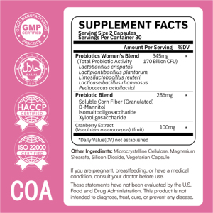 Probióticos de Fabricación GMP, Marca Privada OEM/ODM, Previenen Infecciones Urinarias, Regulan las Bacterias Intestinales, Mejoran la Digestión y la Piel - Product Image 2