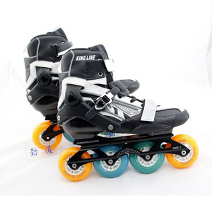 Patin à roues alignées agressif extérieur extérieur noir extérieur, les fabricants professionnels peuvent personnaliser des rouleaux en ligne multicolores cool - Product Image 3