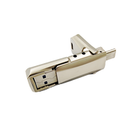 Vaseky Hard Disk Eksternal 2 in 1 USB dan Flash Drive Tipe C Aluminium Alloy USB Flash Drive 256GB Pendrive