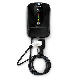 Station de recharge murale résidentielle 1OA7-1 pour véhicules électriques, type 2, avec câble de charge intégré, contrôle par carte RFID, Wallbox - Product Image 1