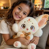 Peluche personnalisée OEM/ODM professionnelle en coton biologique ultra doux et chaud, motif esprit de renard, pour anniversaires et sacs.