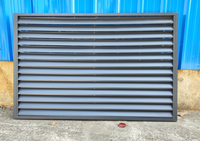 Volets battants en aluminium BOCHARM AS2047, stores de fenêtre colorés style Bahama, ouverture verticale extérieure moderne, 108 lamelles, pour toit et cuisine
