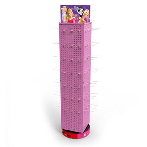 Bevis tùy chỉnh 4-Side kim loại <span class=keywords><strong>Pegboard</strong></span> <span class=keywords><strong>Rack</strong></span> hiển thị đồ chơi Keychain hiển thị đứng cho các cửa hàng bán lẻ - Product Image 6