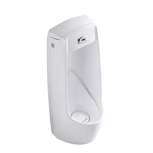 Yeni tasarım banyo seramik otomatik yıkama kızıl ötesi sensörü duvar asılı ev tuvalet pisuar tuvalet sensörü duvar asılı sıhhi tesisat beyaz