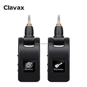 Беспроводной гитарный передатчик и приемник Clavax CLWXLR-M01 Plug and Play 2,4 ГГц с разъемами 6,35 мм и 3,5 мм для бас-гитары, скрипки, клавишных инструментов - Product Image 1