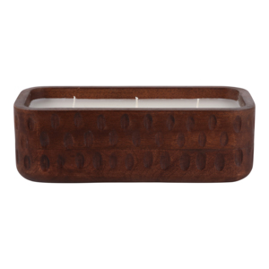 Candela Profumata alla Vaniglia Terra Luna 18 Oz in Contenitore di Legno, Candela Decorativa a Colonna per Uso Interno Domestico - Product Image 4
