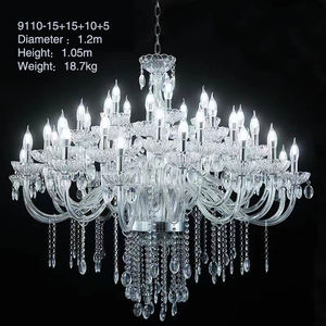 Lampadario in Cristallo Acrilico di Grande Vendita, Grande Paralume Moderno, Lampadario con Perline - Product Image 5