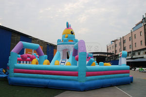 Nouveau design gonflable grand terrain de jeu de parc d'amusement de rebond avec jeu de parcours d'obstacles pour parc d'attractions - Product Image 3