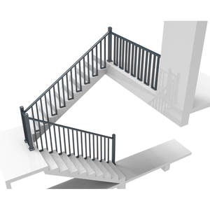 Sistema de barandillas y cercas de aluminio serie 6000, perfiles 6063 T5 con recubrimiento en polvo decorativo, fabricados en Vietnam. - Product Image 2