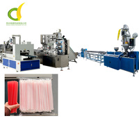 Ligne de production de machines d'emballage de pailles à boire en papier, plastique et PLA, entièrement automatique, à grande vitesse et facile à utiliser