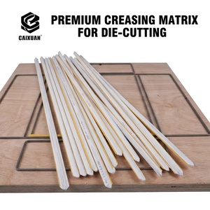 Matriz de troquelado y hendido de PVC duradero para cartón, tira autoadhesiva para línea de pliegue y hendido para plantilla de caja corrugada 70mm - Product Image 4