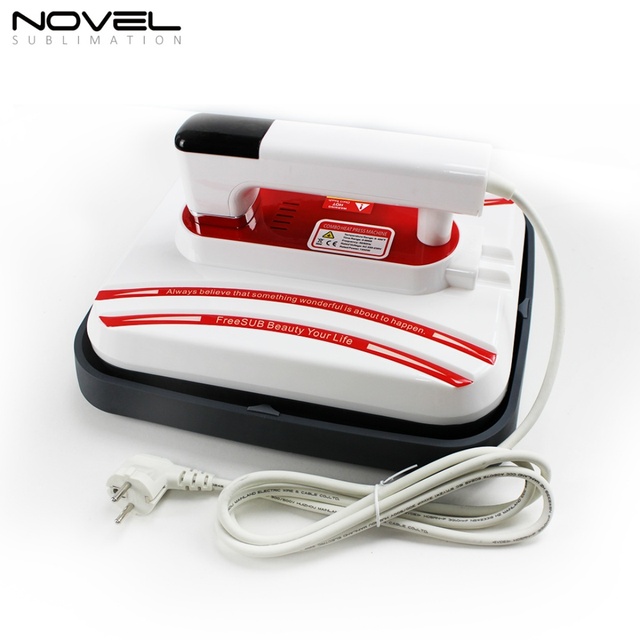 Novelsub Hot Sale Mini 12x10/10x10/7x8" Easy Portable Heat Press Machine for T Shirts Sublimation USB Interface 110V/220V Red