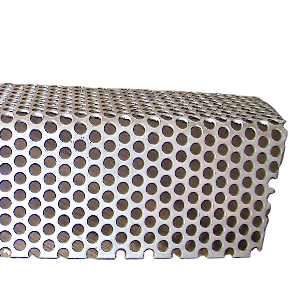 304 316 Stainless Steel Decorative 0.3-3mm Thick Cold Rolled Round /Slotted Hole Perforated Metal Sheet For Craft