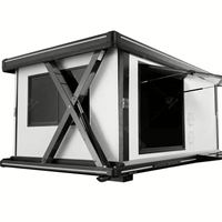 Tente de toit pour voiture SUV Whisper Garden Hiperlion CR-ZP01, quatre saisons, imperméable, matelas, coque rigide en aluminium, échelle télescopique de 2,3 m