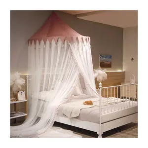 Детские противоударные москитные сетки, двухдверная молния, одинарная/двуспальная кровать, Юрта, противомоскитная сетка