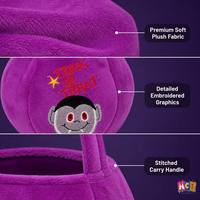 Sac à bonbons en peluche d'Halloween pour enfants – 5 modèles – Velours doux – Citrouille, Sorcière, Chat, Vampire – Écologique, Réutilisable, Personnalisable – Pour Fête