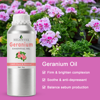 Huile Essentielle Pure de Géranium 100% Pure Distillée à la Vapeur pour la Fabrication de Parfums & Santé & Beauté Ingrédients Naturels Tous Types de Peau