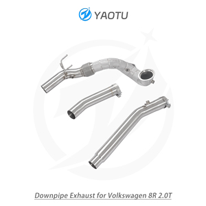 YT cho Volkswagen Golf <span class=keywords><strong>MK8</strong></span> r Thép không gỉ ống xả downpipe hiệu suất cao ống xả - Product Image 6