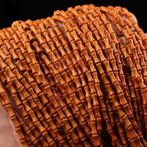 Cuentas de bambú con diseño de semilla de oliva, elegantes y exquisitas, de 8 mm, para la fabricación de joyas, pulseras, collares, cuentas espaciadoras, accesorios para bricolaje. - Product Image 1