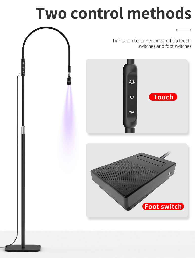 Customized Logo Uv Led Lamp for Lash Extensions pink Uv Eyelash Lamp for Beauty Salon Uv Lash Light