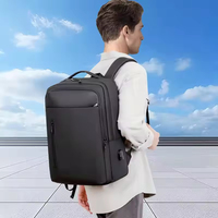Sac à dos pour ordinateur portable multifonctionnel personnalisable en stock, logo personnalisé, grande capacité, extension pour ordinateur portable, pour hommes