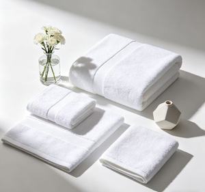 Serviette de bain en coton blanc pour hôtel <span class=keywords><strong>5</strong></span> étoiles, spa, croisière et resort, avec logo personnalisé, jacquard, serviette de plage, tapis de bain - Product Image 1