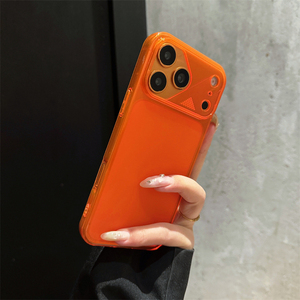 เคส TPU แบบด้านกันกระแทกบางเฉียบโปร่งแสงพร้อมดีไซน์สีพื้นสำหรับ 18 17 Pro Max 16 Pro Max 15 Pro 14 13 12 - Product Image 4