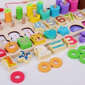 Juguetes de Actividades Montessori, Juego de Pesca para Contar, Rompecabezas de Números de Madera para Niños Pequeños - Product Image 3