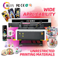Terbaik Format besar Flatbed UV Ink Printer 6090 KT papan kaca akrilik logam PVC kondisi baru 1 tahun garansi harga pabrik