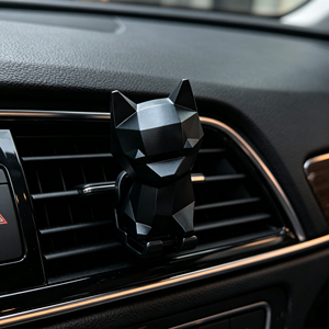 Geometric Cat Car Air Vent Diffuser Clip On Car <b>Perfume</b> Freshener 4 Colors Car Interior Decoration Custom Logo Available - Product Image 6