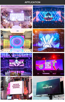 Pantalla LED para Fiestas de DJ de 500x1000 mm, Interior, P3.91, 2.6, 1.9, P1.6, Módulo de Pantalla de 3 m x 4 m