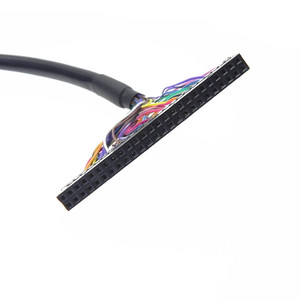 Câble LVDS Dupont haute flexibilité 50 broches, pas de 2,54 mm, gaine extérieure noire pour moniteur médical et écran d'affichage POS - Product Image 2