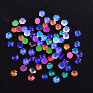 Série Oleeya Aurora – Vente en gros de strass en verre taillé de qualité supérieure (12 facettes), cristaux à dos plat pour DIY, gobelets et décorations dentaires - Product Image 4