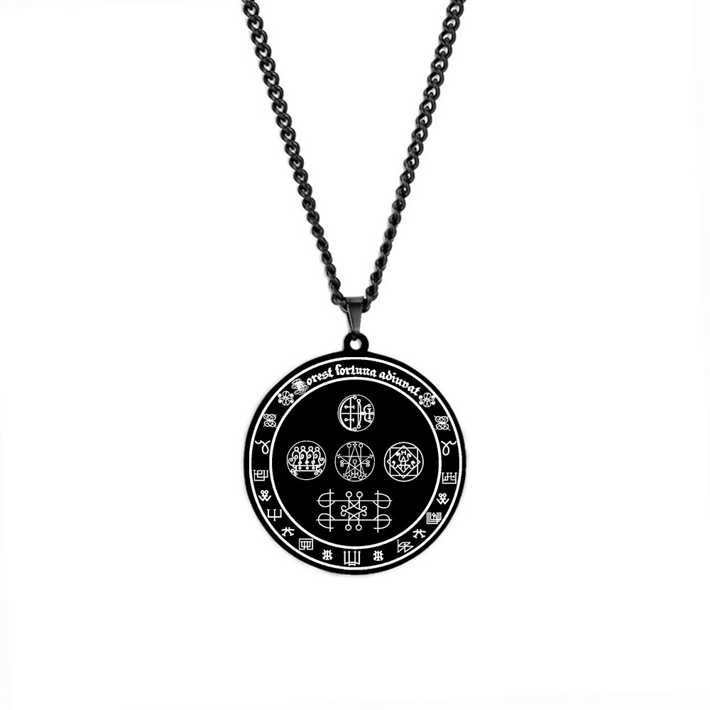 Collar colgante negro