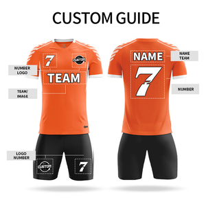 Personalizza il tuo Design sportivo maglia maglia da calcio maglia maglia poliestere femminile maglie da calcio giovanile set divise M3203 - Product Image 2