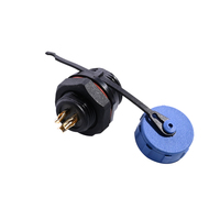 Connecteurs de câblage étanches IP68 SP13 SP17 SP21 SP29 Série 2-9 broches mâle/femelle à montage sur panneau, boîtier en nylon bleu/noir