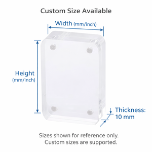 Op maat gemaakte transparante magnetische fotolijst van acryl |   Mini acryl blok fotolijstje - Product Image 6