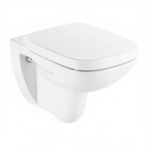 Inodoro suspendido con asiento de cierre suave y fijación oculta para uso en baños modernos - Product Image 3