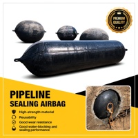 Bouchon de tuyau gonflable en caoutchouc renforcé, type poche à eau, DN50 DN100 DN150 DN200 DN300 pour essai de pression de pipeline en usine