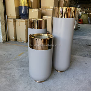 Florero alto <span class=keywords><strong>de</strong></span> lujo <span class=keywords><strong>para</strong></span> decoración del hogar/maceta grande <span class=keywords><strong>de</strong></span> oro <span class=keywords><strong>para</strong></span> exteriores, maceta <span class=keywords><strong>interior</strong></span> <span class=keywords><strong>de</strong></span> gran tamaño - Product Image 2