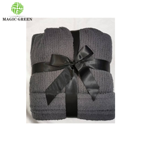 Magic Green Hooded Cozy Plush Knit Micro Feather Yarn Super Soft Top Craft Zero Defect Absorbent Hombres Mujeres Sudadera con capucha Unisex Robes