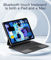 Clavier intelligent sans fil rétroéclairé portable avec pavé tactile magique pour tablette iPad 9.7 iPad 10.2 - 12.9 iOS Apple Mac Android Windows