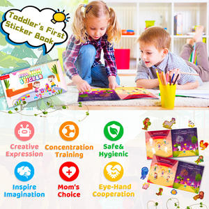 Nouveau <span class=keywords><strong>livre</strong></span> de papier éducation précoce 0 à 3 à 6 ans bébé puzzle dessin animé dessin animé jouet autocollant <span class=keywords><strong>livre</strong></span> bricolage - Product Image 5