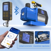 Bomba de Vacío VALUE VP8DSV 220V/50Hz de Doble Etapa A2L (240L/min) con Operación Remota Inteligente y Vacuómetro VMV1S