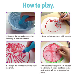 ชุดระบายสีน้ำมหัศจรรย์สำหรับเด็กแปรง<span class=keywords><strong>วาด</strong></span><span class=keywords><strong>ภาพ</strong></span>และ<span class=keywords><strong>วาด</strong></span><span class=keywords><strong>ภาพ</strong></span>สำหรับเด็กปลอดสารพิษ - Product Image 4