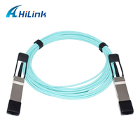 HiLink QSFP+ 40G ke QSFP+ 40G AOC 7M OM3 Kabel Optik Aktif Serat Multimode
